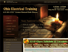 Tablet Screenshot of ohio-electrical-training.com